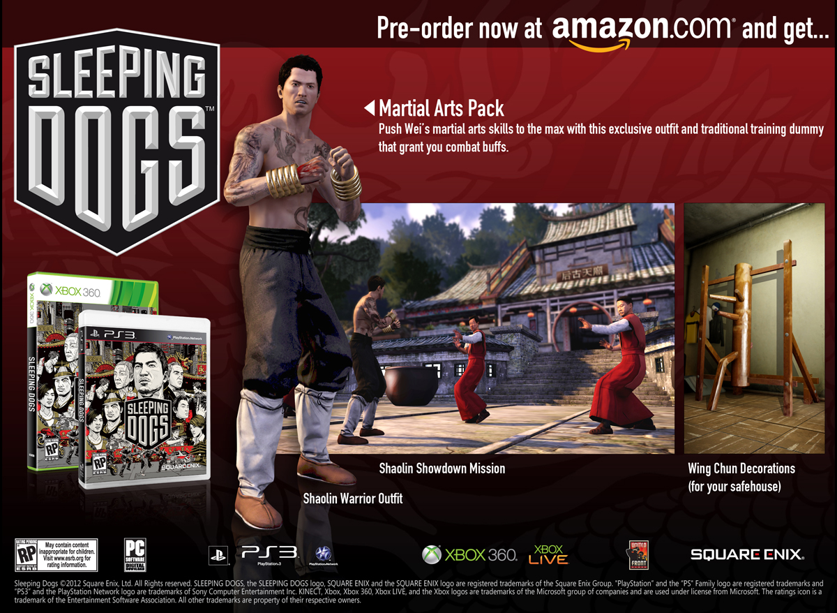 Sleeping Dogs Gamestop Pre-order Exclusive – SideQuesting
