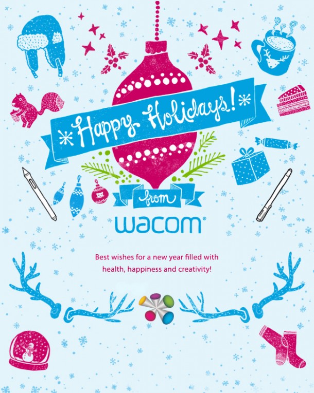 Wacom's greeting card