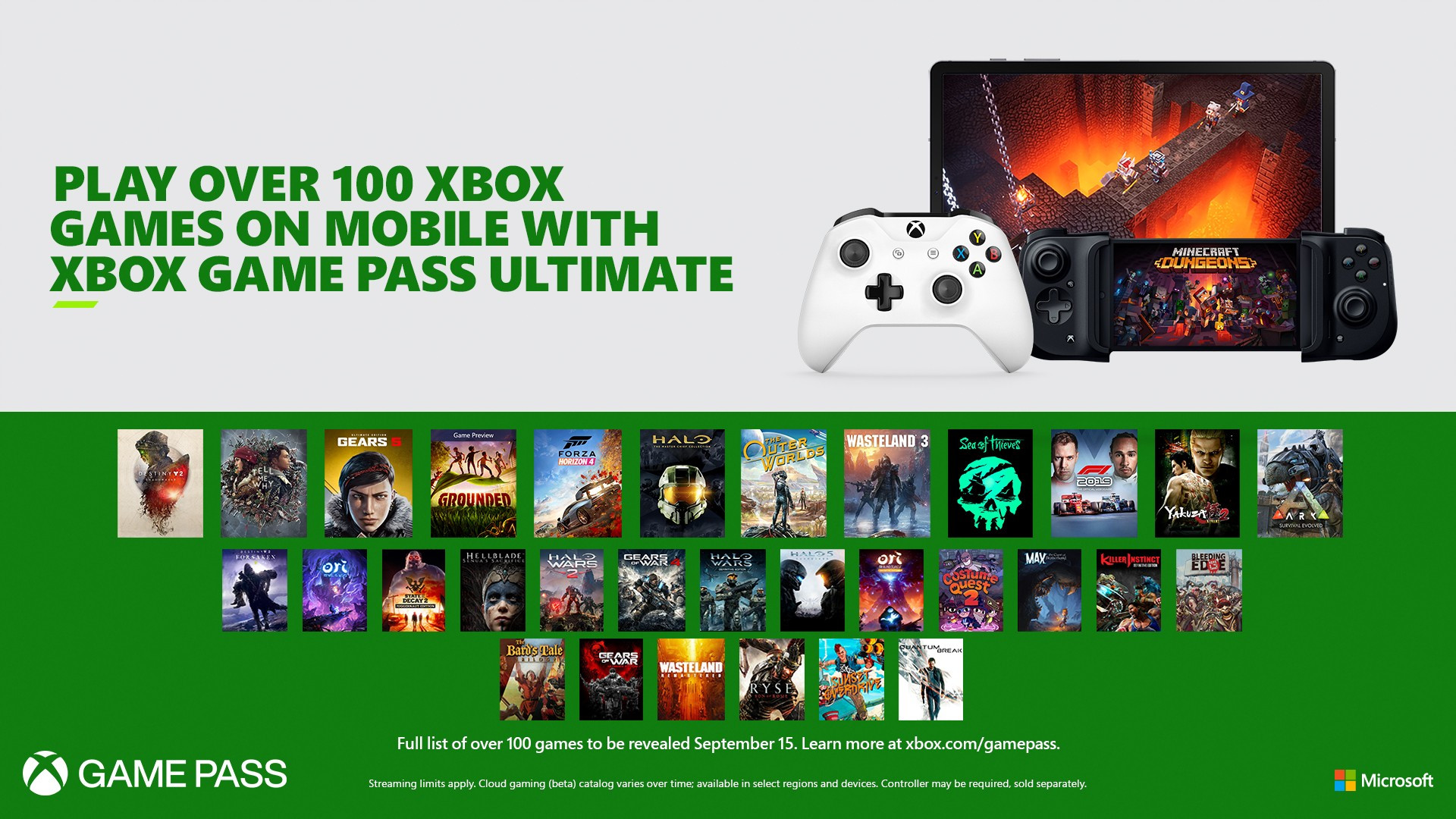 Xbox Game Pass and xCloud officially merge on September 15