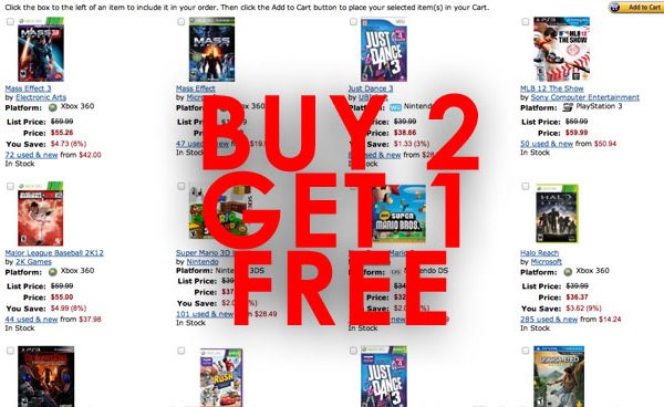 Buy 2 Get 1 Free Amazon