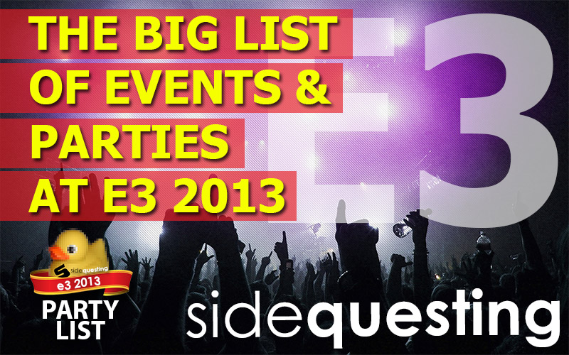 The BIG E3 2013 Party List: Parties, Events, Fundraisers and more