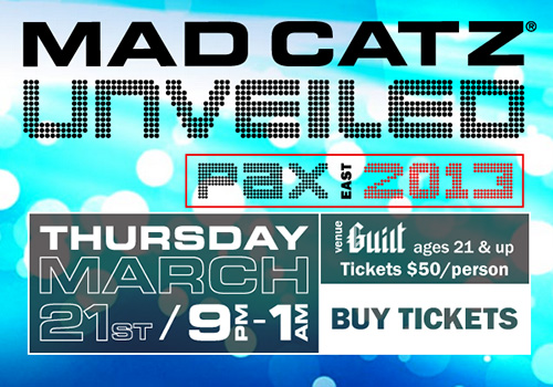 Mad Catz Unveiled PAX East 2013 party