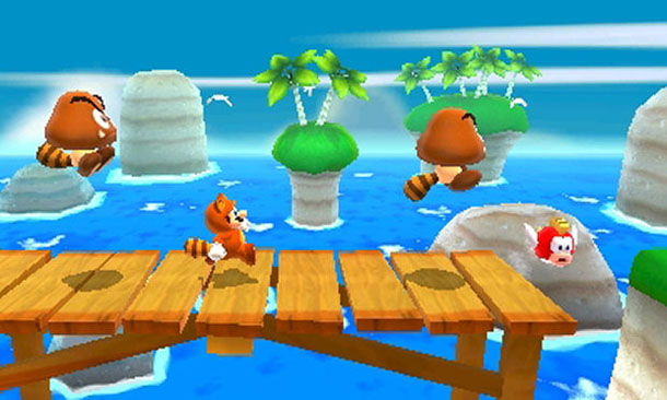 Super Mario 3D Land side screen shot