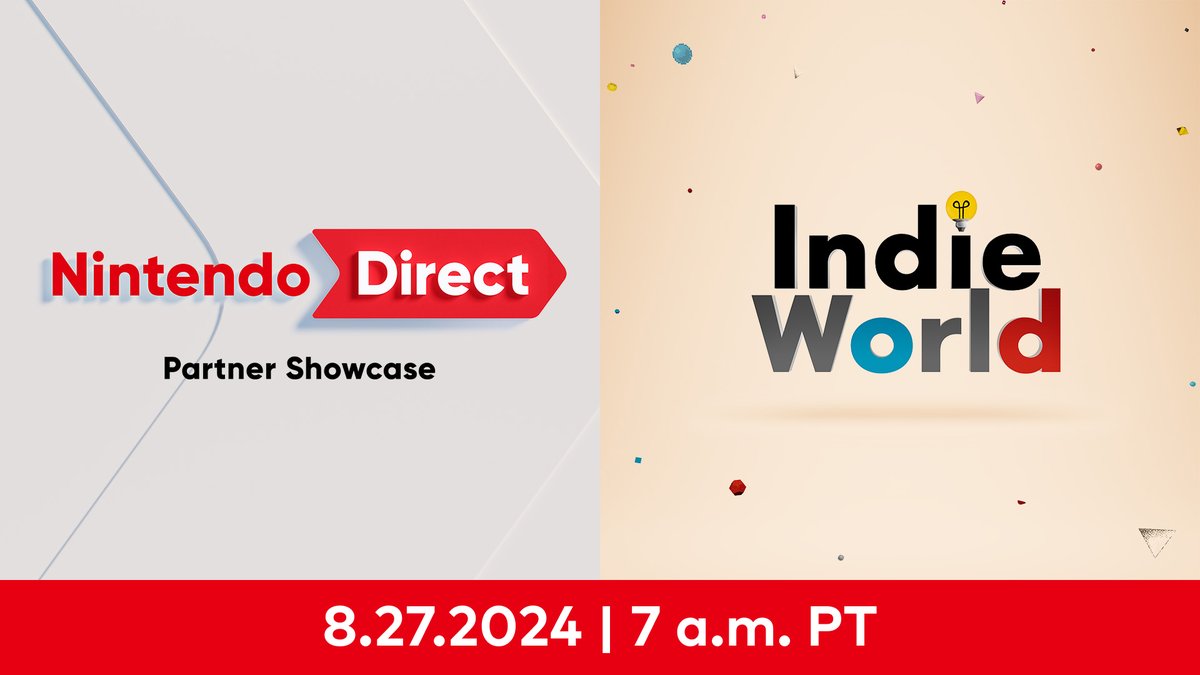 Nintendo announces IndieWorld and Partner Directs for Tuesday, August 27