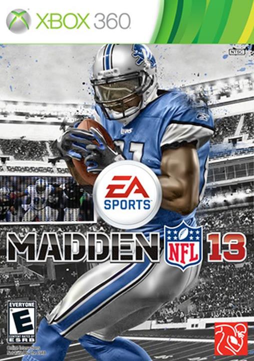 Official Madden 13 cover with Calvin Johnson