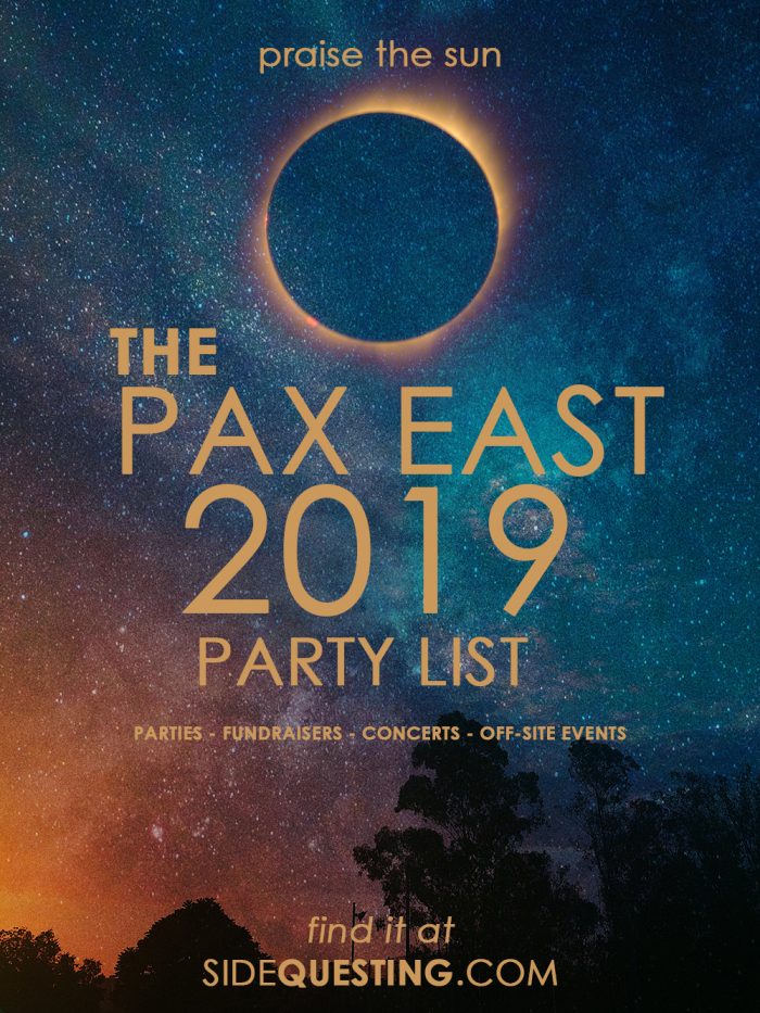 PAX East 2019 Party List Poster