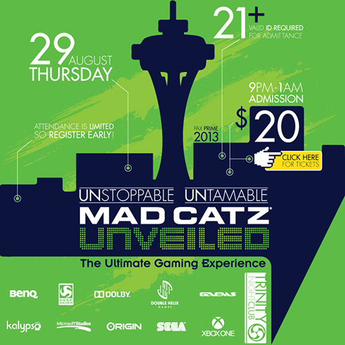 Mad Catz Unveiled PAX Prime 2013 Party