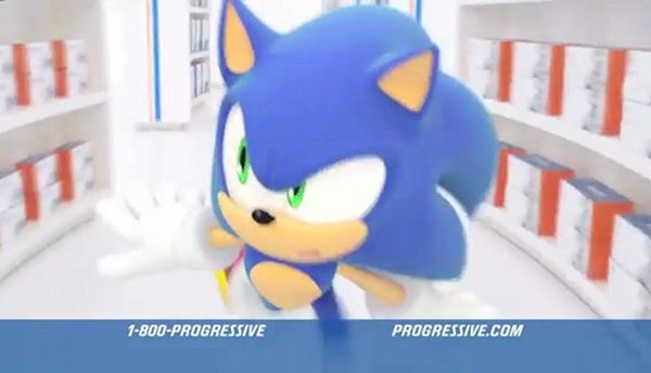 Sonic the Hedgehog Progressive Ad