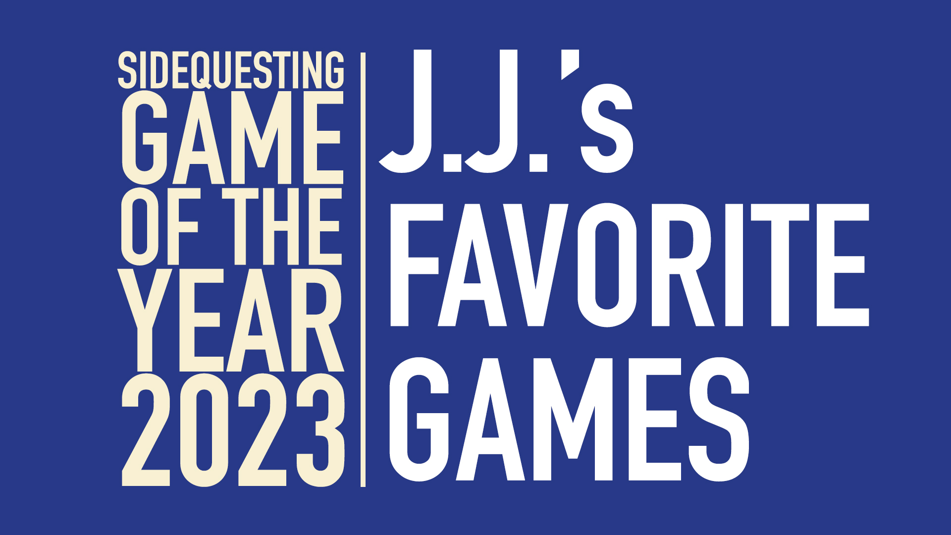 GOTY 2023: J.J.’s Favorite Games of 2023