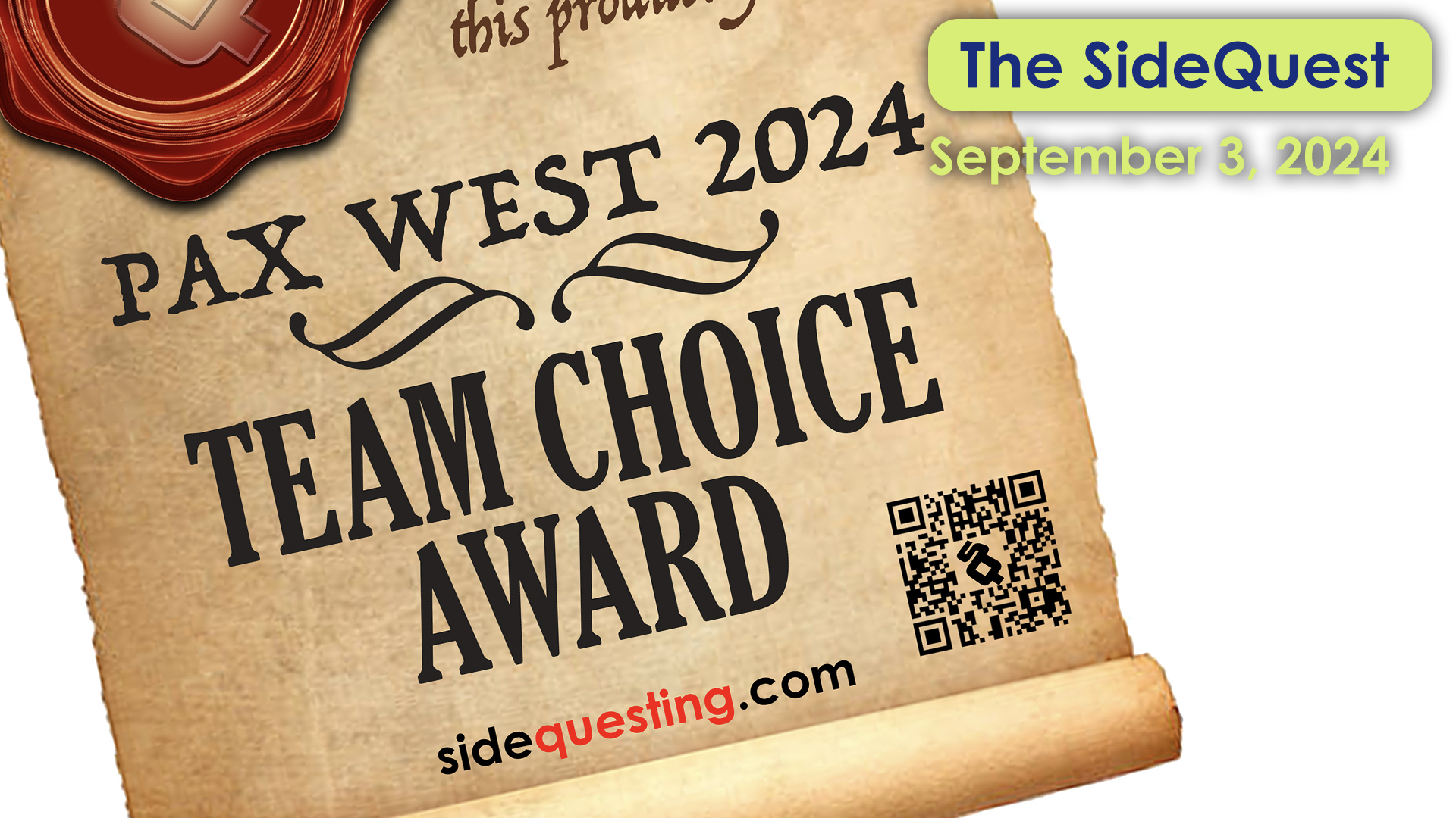 SideQuesting’s PAX West 2024 Team Choice Awards