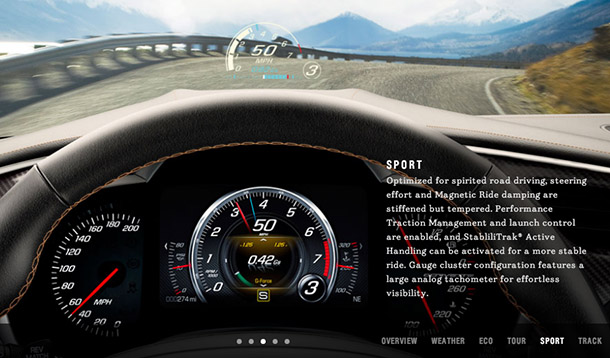 The new Corvette's Sport mode