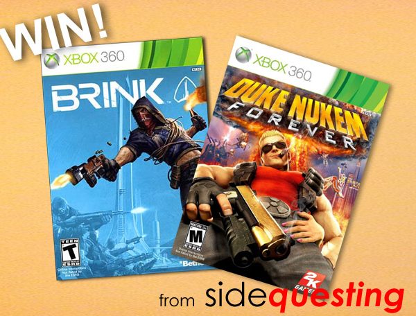 Win Duke Nukem Forever and Brink for Xbox 360 from SideQuesting.com