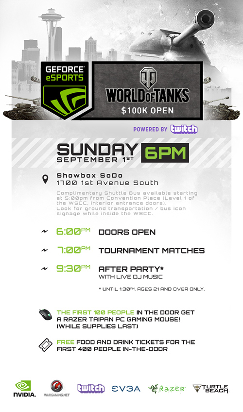 World of Tanks GeForce PAX Prime 2013 Party