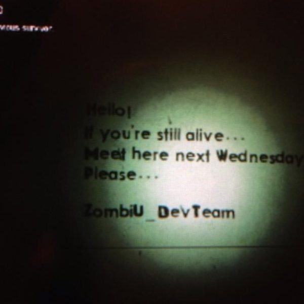 ZombiU Mystery Message Wednesday