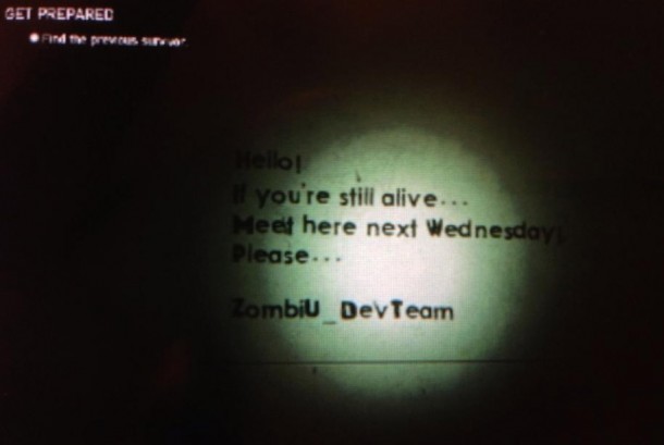 ZombiU Mystery Message Wednesday